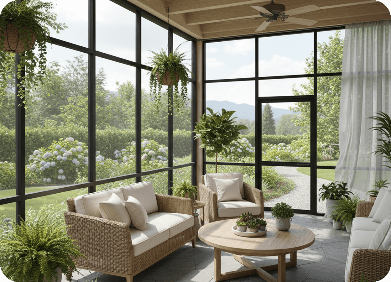 Screen room example